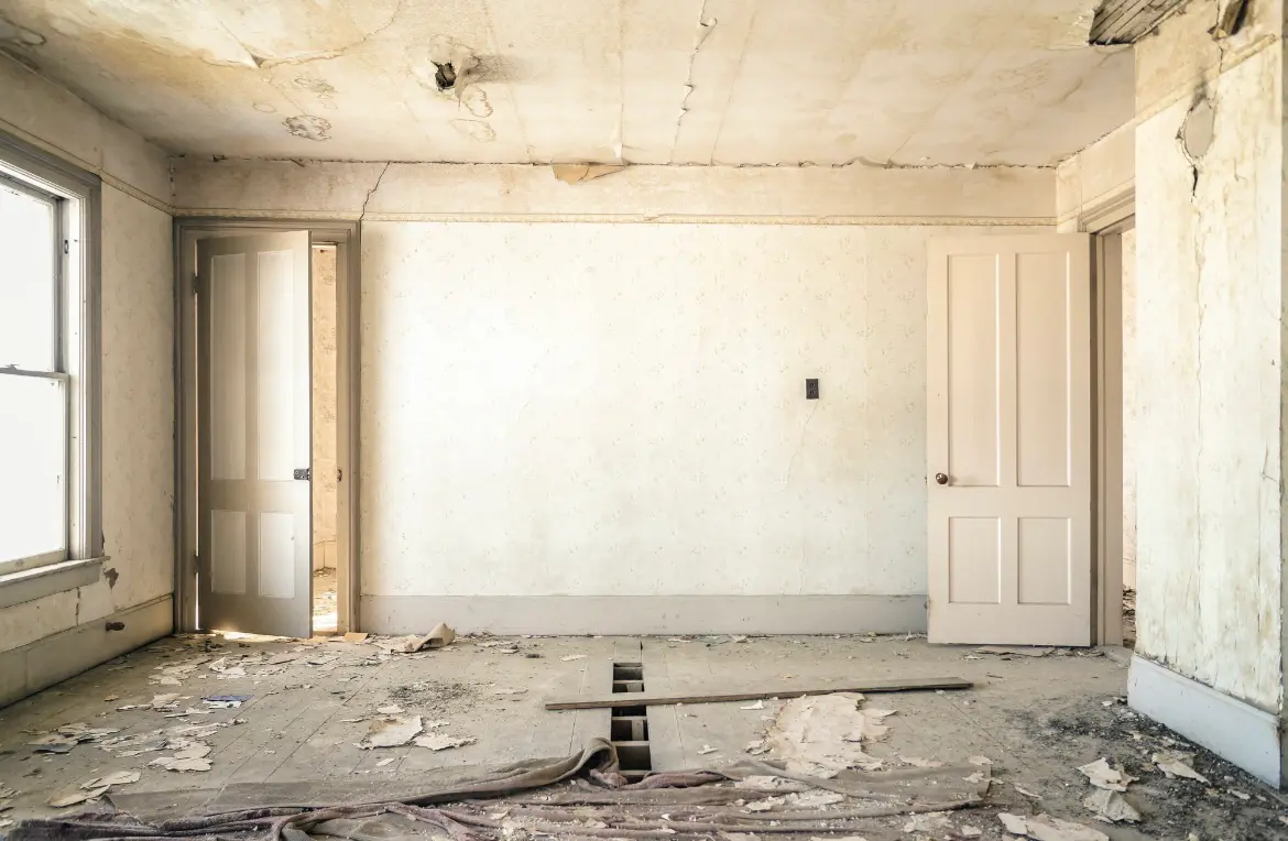 Waste disposal crew managing a cleanout project in Polson